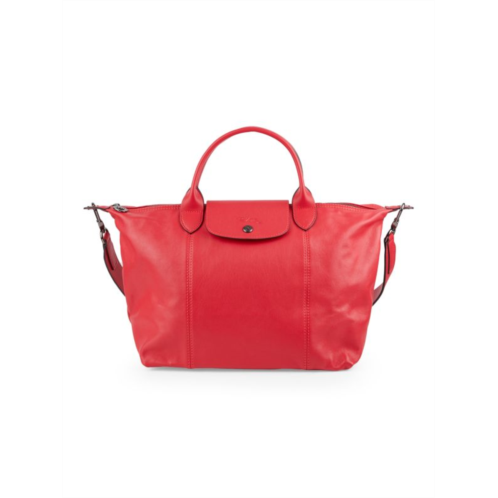 Longchamp Le Pliage Leather Top Handle Bag