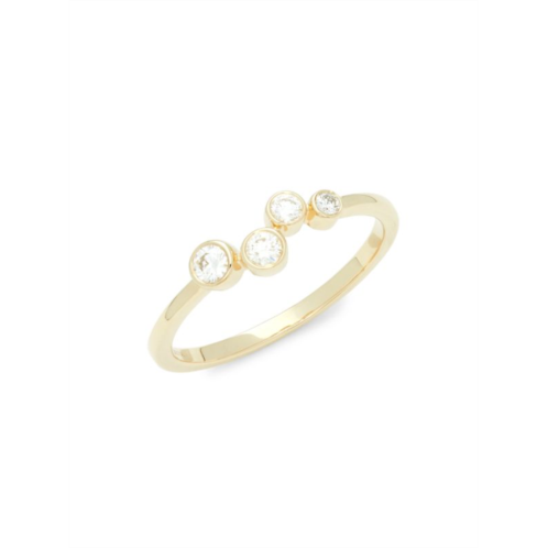 Saks Fifth Avenue 14K Yellow Gold & Diamond Ring/Size 7