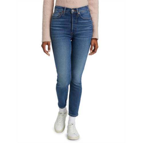 Re/done 90s High-Rise Ankle Cropped Jeans