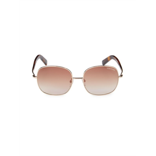 TOM FORD 57MM Square Sunglasses