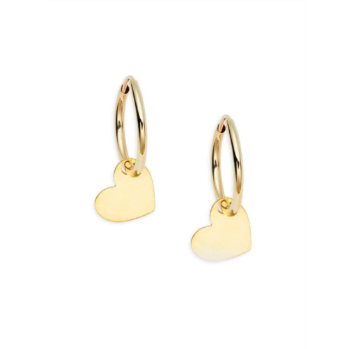 Saks Fifth Avenue 14K Yellow Gold Heart Drop Earrings