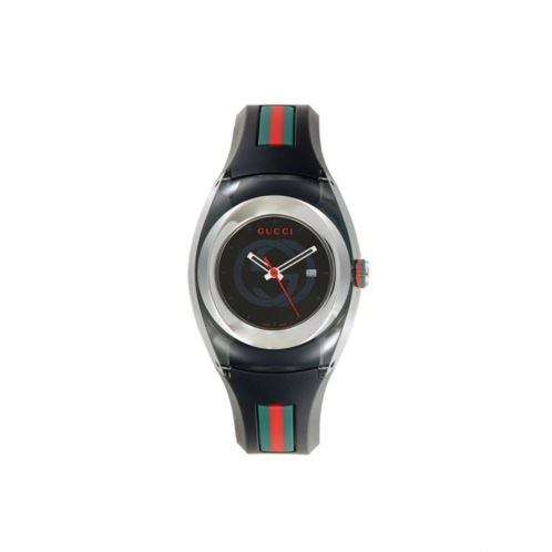 Gucci Sync 36MM Stainless Steel Rubber Strap Watch