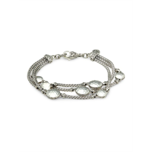 John Hardy Dot Hammered Sterling Silver Charm Bracelet