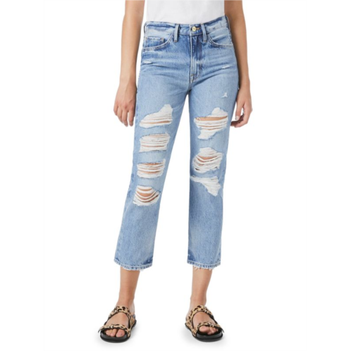 Frame Le Piper High-Rise Distressed Jeans