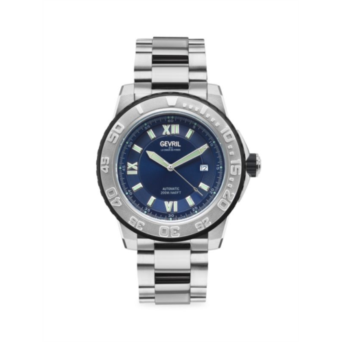 Gevril Seacloud 45MM Stainless Steel & Open-Heart Back Bracelet Watch