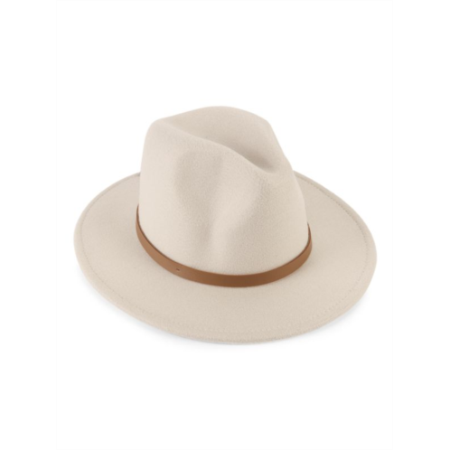 MARCUS ADLER Leather-Trim Panama Hat