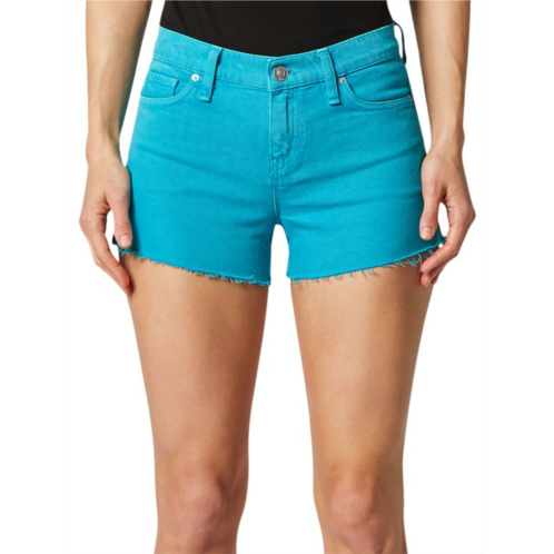 Hudson Jeans Gemma Mid-Rise Cut-Off Denim Shorts