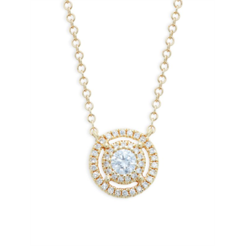 Saks Fifth Avenue 14K Yellow Gold & Diamond Bezel Pendant Necklace