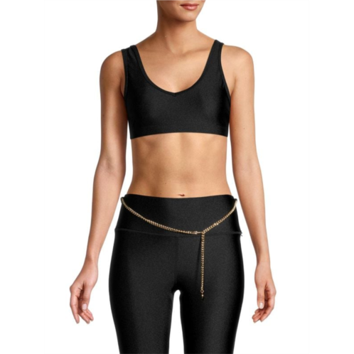 WeWoreWhat V-Neck Sports Bra