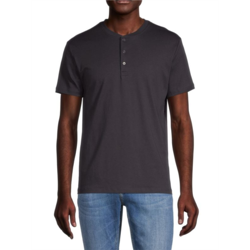 Saks Fifth Avenue Ultraluxe Short Sleeve Henley