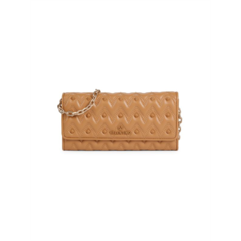 Valentino by Mario Valentino Cesare Sauvage Diamond-Shaped Embellished Leather Chain Wallet