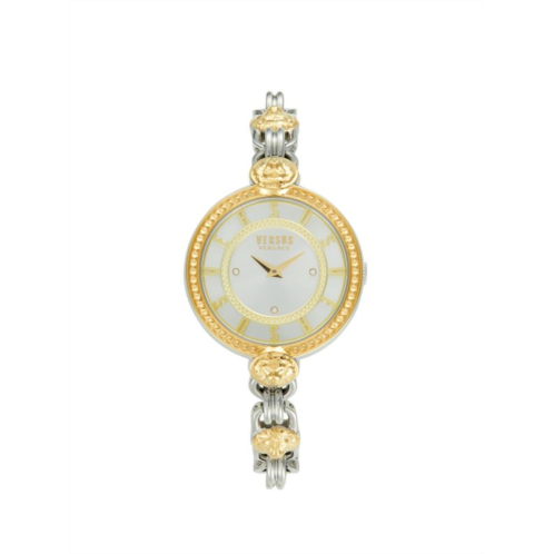 Versus Versace Two-Tone Stainless Steel & Swarovski Crystal Bracelet Watch