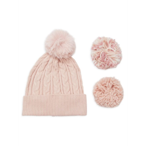 Vince Camuto Pick-A-Pom Faux Fur Beanie