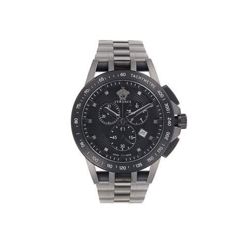 Versace ?45MM Stainless Steel Chronograph Watch