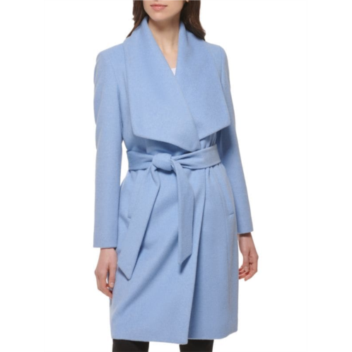 Cole Haan Wool-Blend Wrap Coat