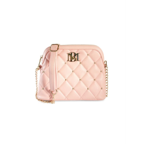 Badgley Mischka Faux-Leather Quilted Dome Crossbody Bag