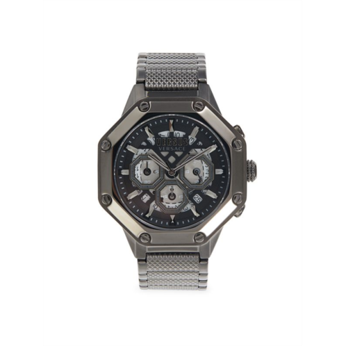 Versus Versace Stainless Steel Octogonal Chronograph Bracelet Watch