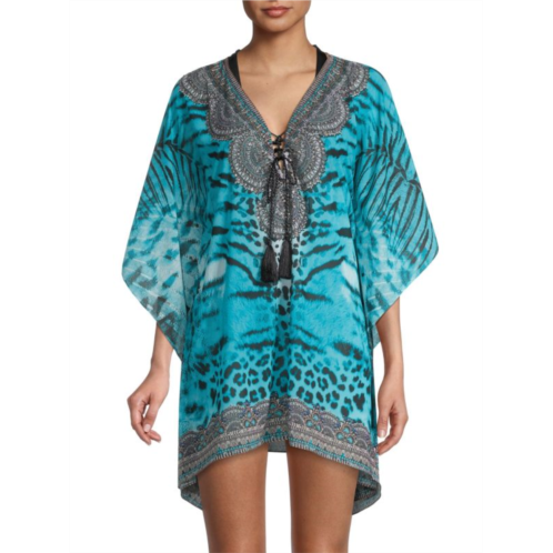 Ranee  s Animal-Print Cover-Up Top