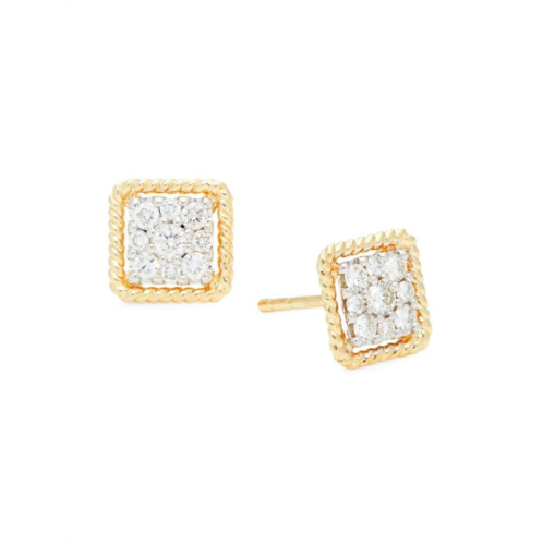 Effy 14K Yellow Gold & 0.34 TCW Diamond Stud Earrings