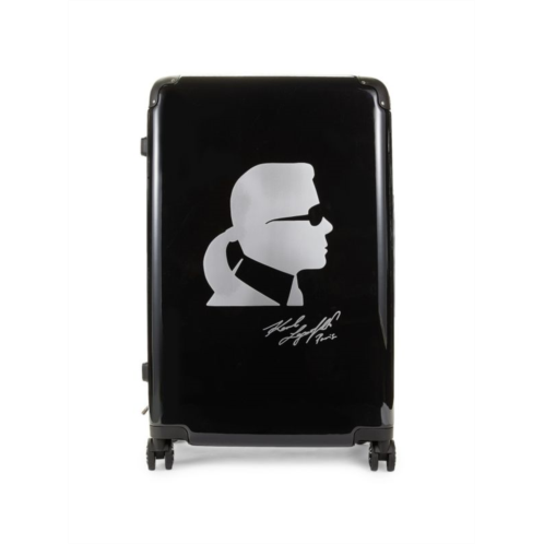 Karl Lagerfeld Paris 28-Inch Metallic Karl Spinner Suitcase