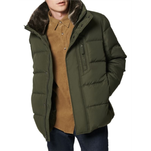 Andrew Marc Horizon Faux Fur-Trimmed Down Puffer Jacket