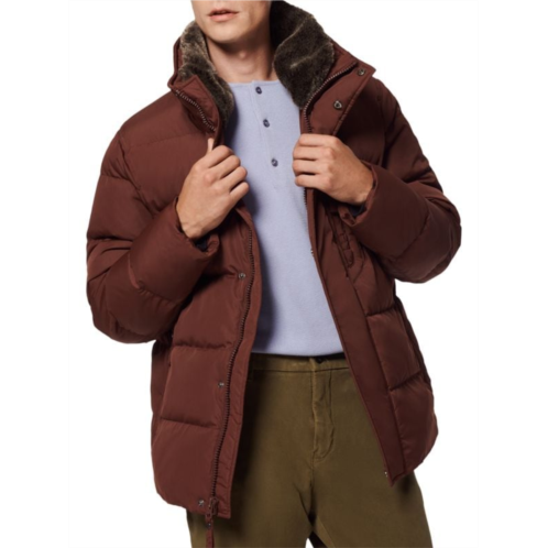 Andrew Marc Horizon Faux Fur-Trimmed Down Puffer Jacket