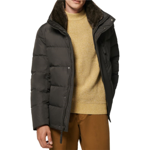 Andrew Marc Horizon Faux Fur-Trimmed Down Puffer Jacket