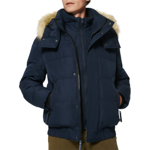 Andrew Marc Umbra Faux Fur-Trim Down Parka