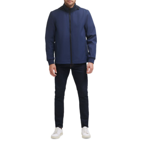 Cole Haan Soft Shell Waterproof Zip-Front Jacket