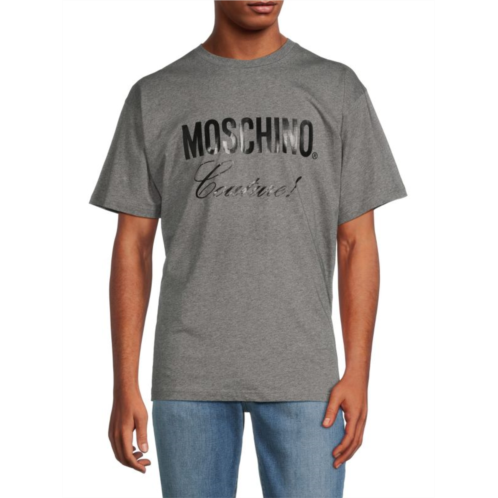 Moschino Logo Heathered Tee