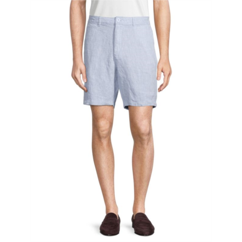 Saks Fifth Avenue Linen Flat Front Shorts