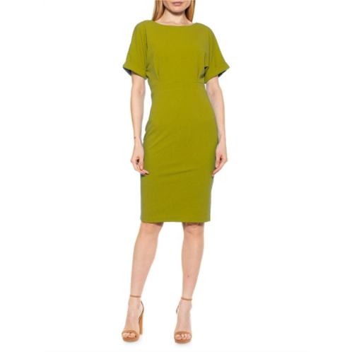 Alexia Admor Jacqueline Rolled-Cuff Sheath Dress