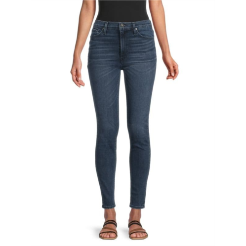 Hudson High Rise Ankle Super Skinny Jeans