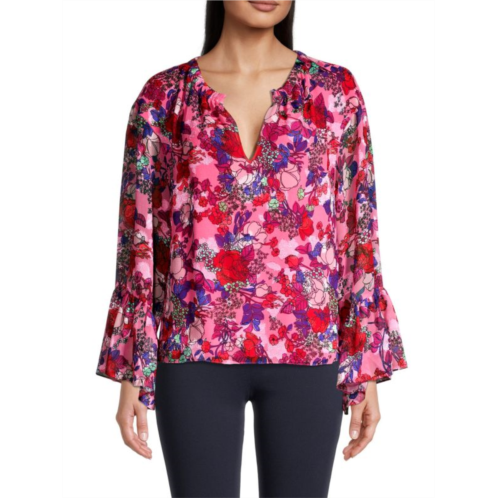 Tanya Taylor Harper Floral Top