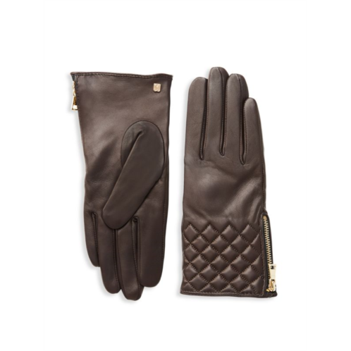 Bruno Magli Quilted Leather Gloves