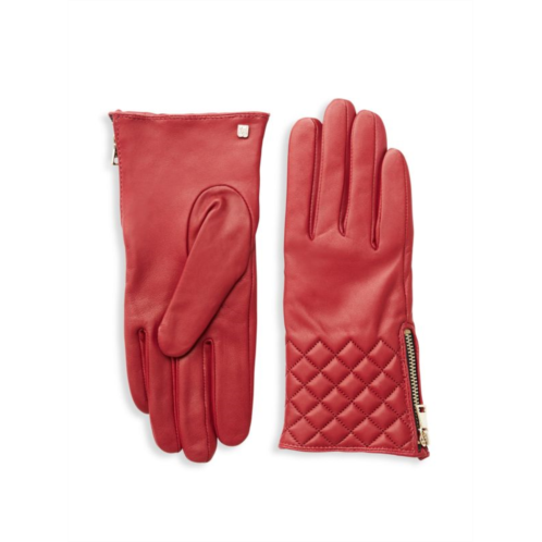Bruno Magli Quilted Leather Gloves