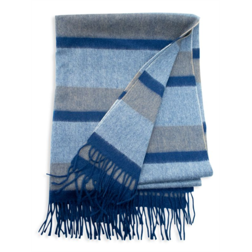 Portolano Fringed Striped Cashmere Throw