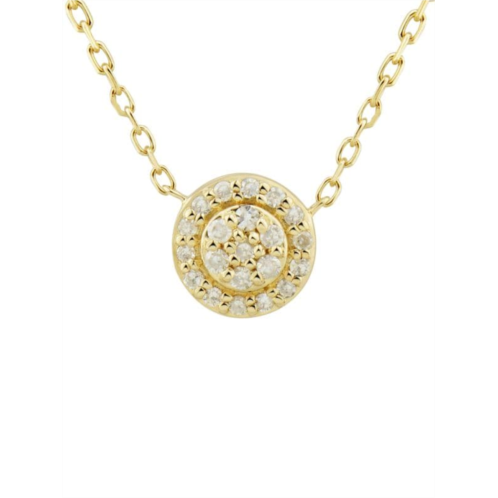 Saks Fifth Avenue 14K Yellow Gold & Diamond Pendant Necklace