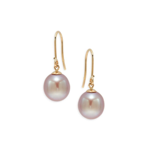 Effy 14K Yellow Gold & 12MM Pearl Drop Earrings