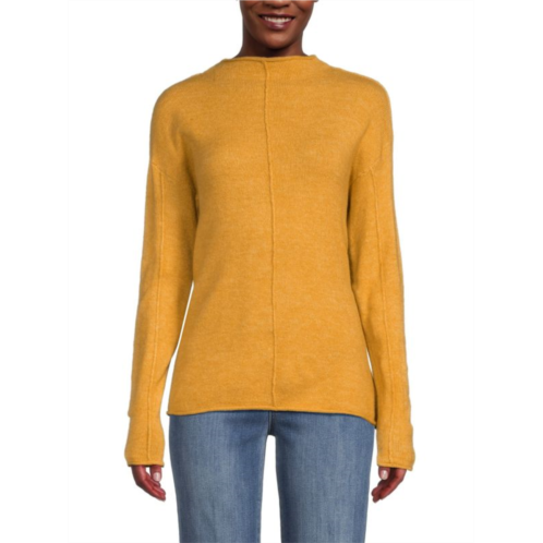 Stitchdrop Mockneck Drop Shoulder Sweater