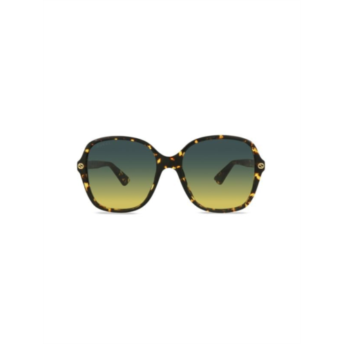 Gucci 55MM Square Tinted Sunglasses