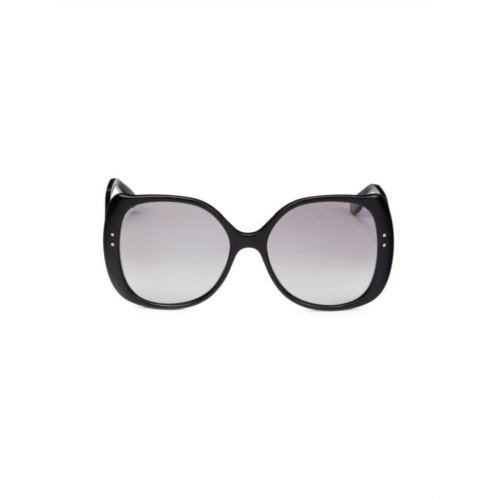 Gucci 56MM Butterfly Sunglasses
