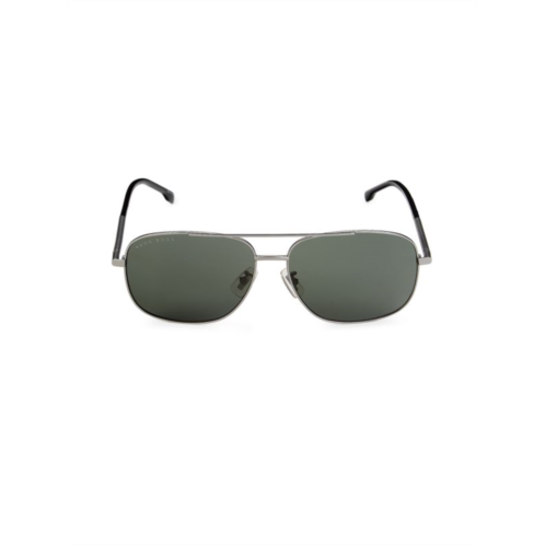 BOSS 63MM Aviator Sunglasses