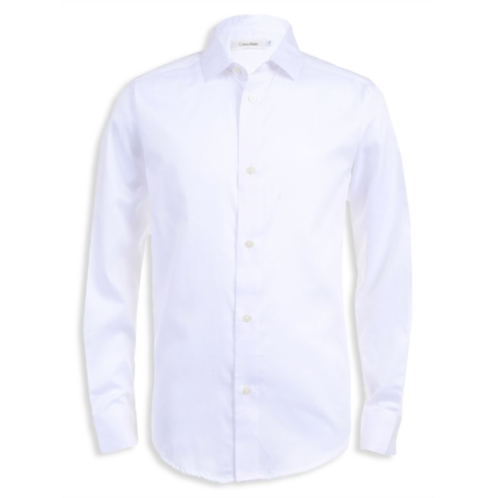 Calvin Klein Boys Sateen Dress Shirt