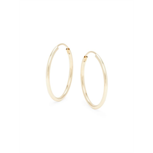 Saks Fifth Avenue 14K Yellow Gold Tube Hoop Earrings