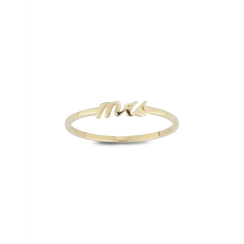 Saks Fifth Avenue 14K Yellow Gold MRS Ring