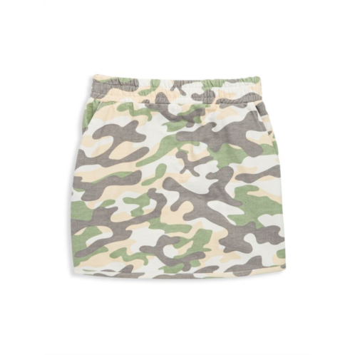 Eleven Paris Girls Camo-Print Skirt