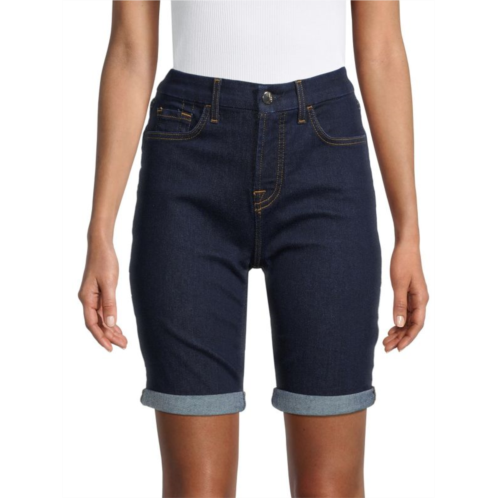 Jen7 Bermuda Denim Shorts