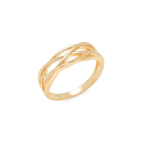 Saks Fifth Avenue 14K Yellow Gold Crisscross Ring