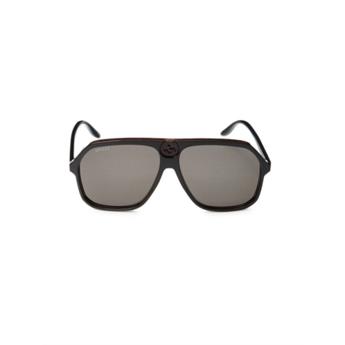 Gucci 62MM Aviator Sunglasses